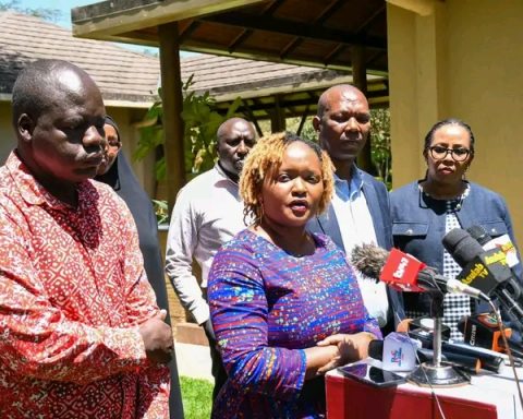 IEBC selection panel during a media briefing