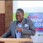 Former TENP deputy principal Academics . Addressing IYF graduates at Free Weekend Academy