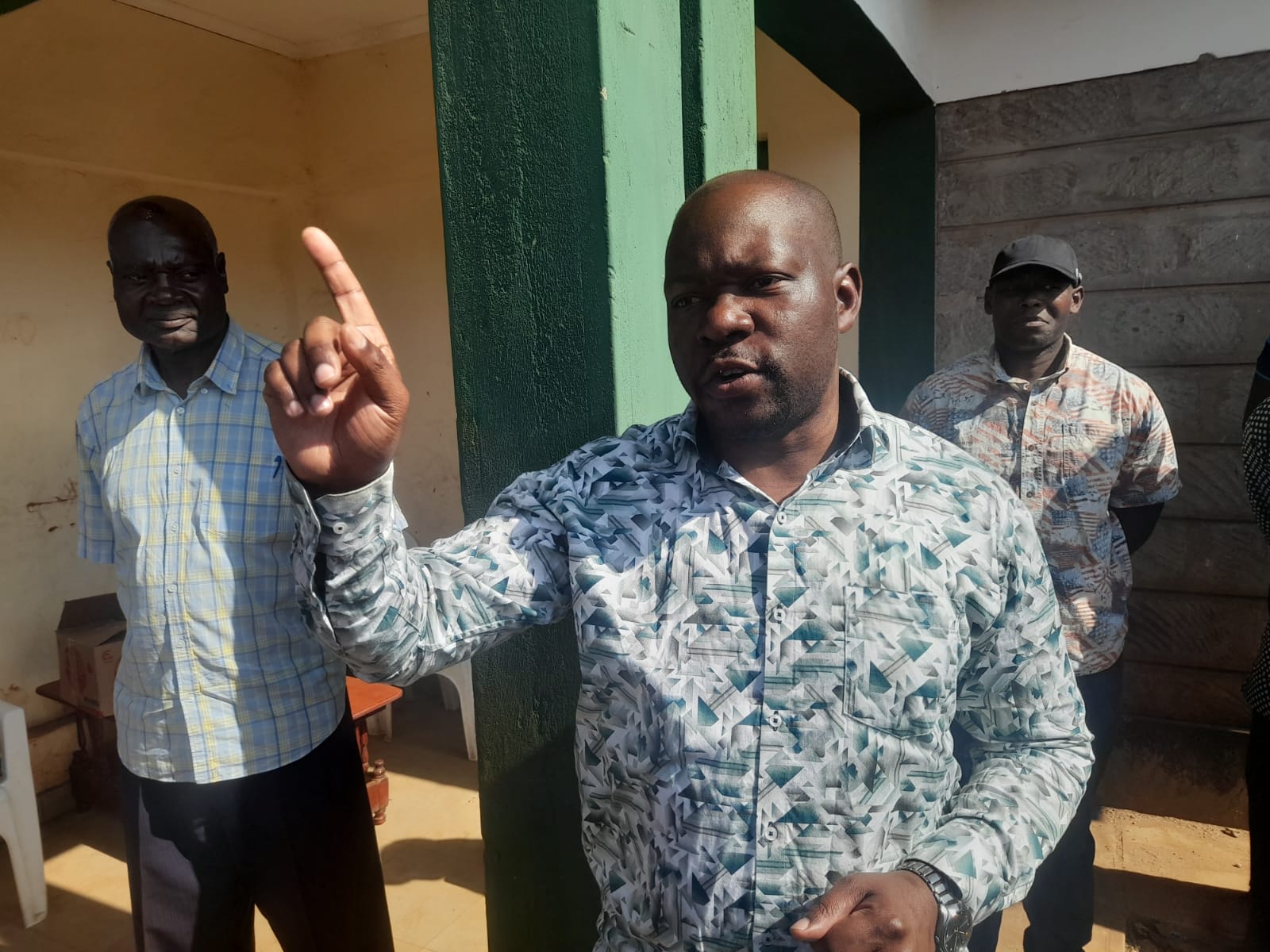 Saboti Constituency Member of Parliament, Caleb Amisi speaking at Lukhuna during the launch of issuance of NG-CDF bursary forms
