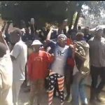 Kitale street children protesting