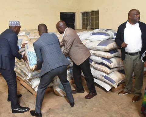 Some of the counterfeit fertilizer was nabbed in an ongoing operation