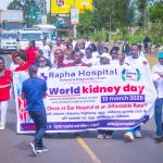 Procession to mark World Kidney Day 2025 in Eldoret.