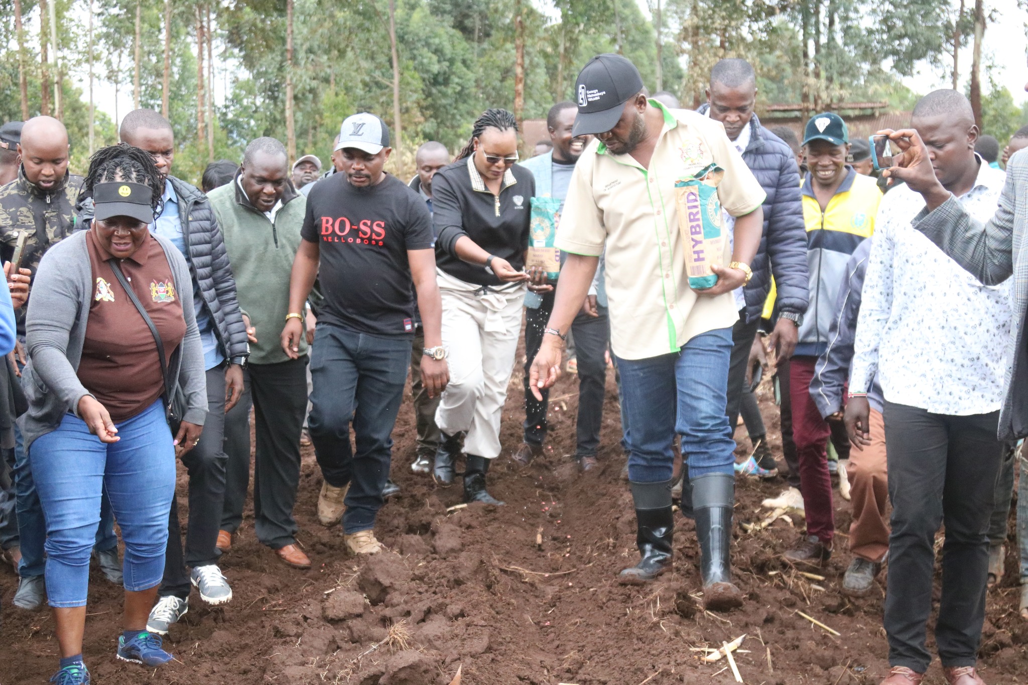 natembeya planting maize