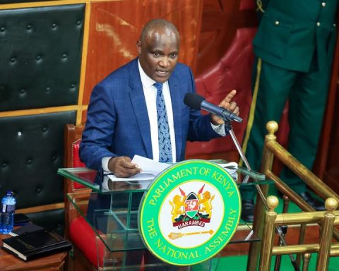 CS John Mbadi in parliament