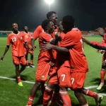 Rising Stars celebrate against Burundi in a past match.