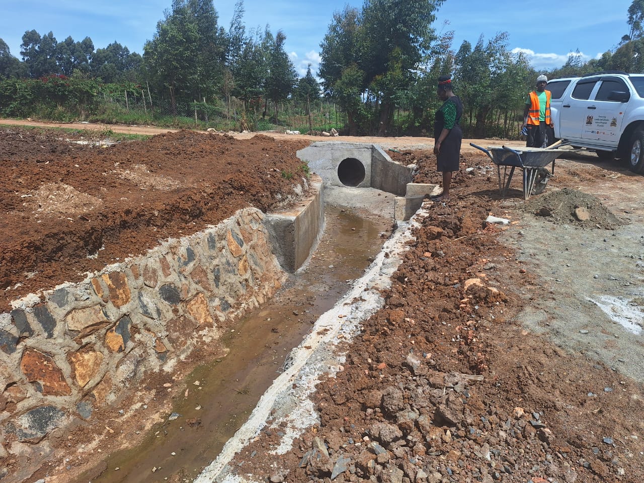 Part of the drainage system at Olwenge-Oasis Estate.