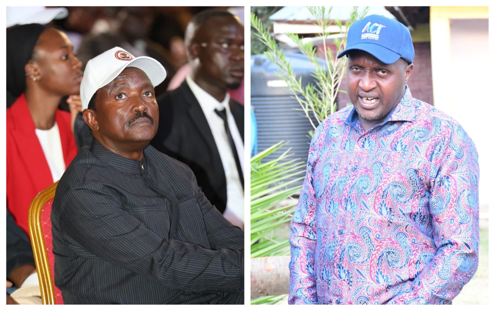 Wiper leader Kalonzo Musyoka (left) and Kesses MP CPA Julius Ruto