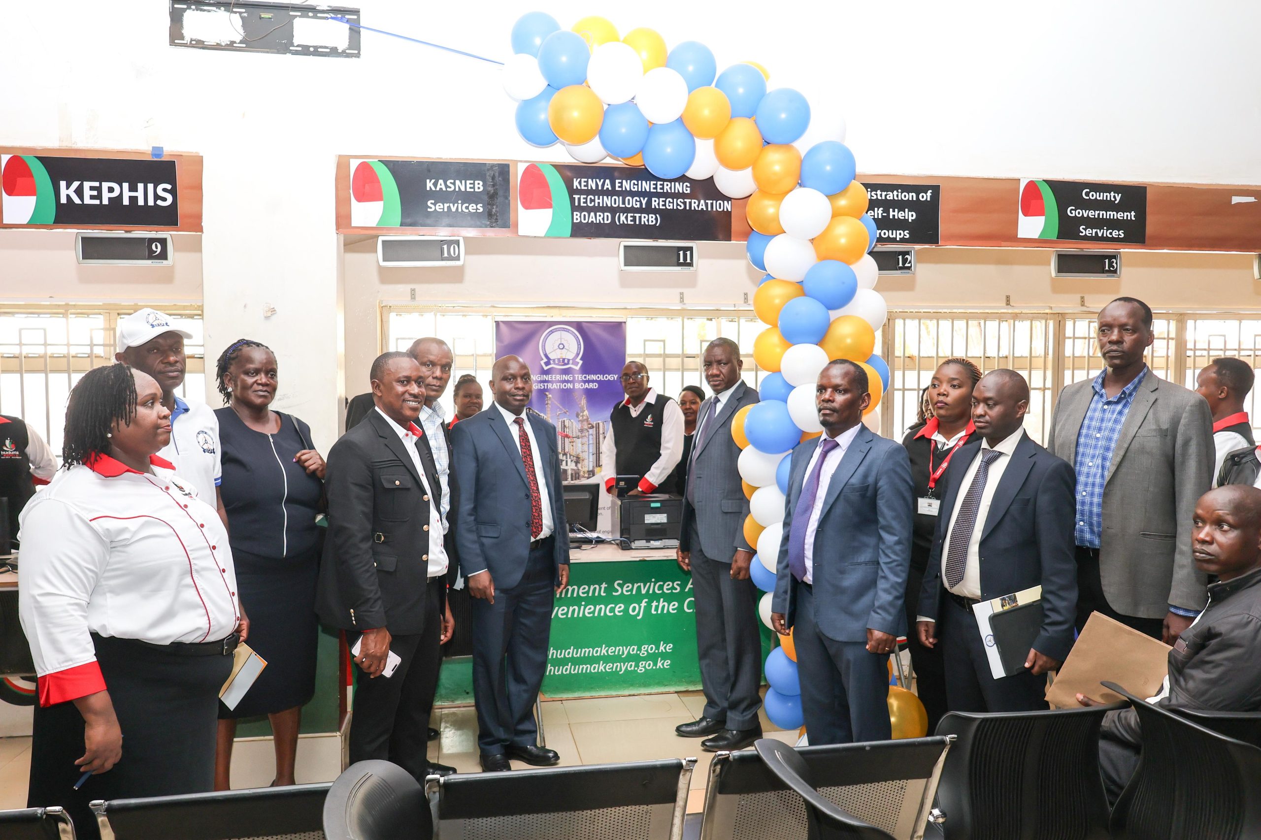 Launch of KETRB services at Eldoret Huduma Centre.