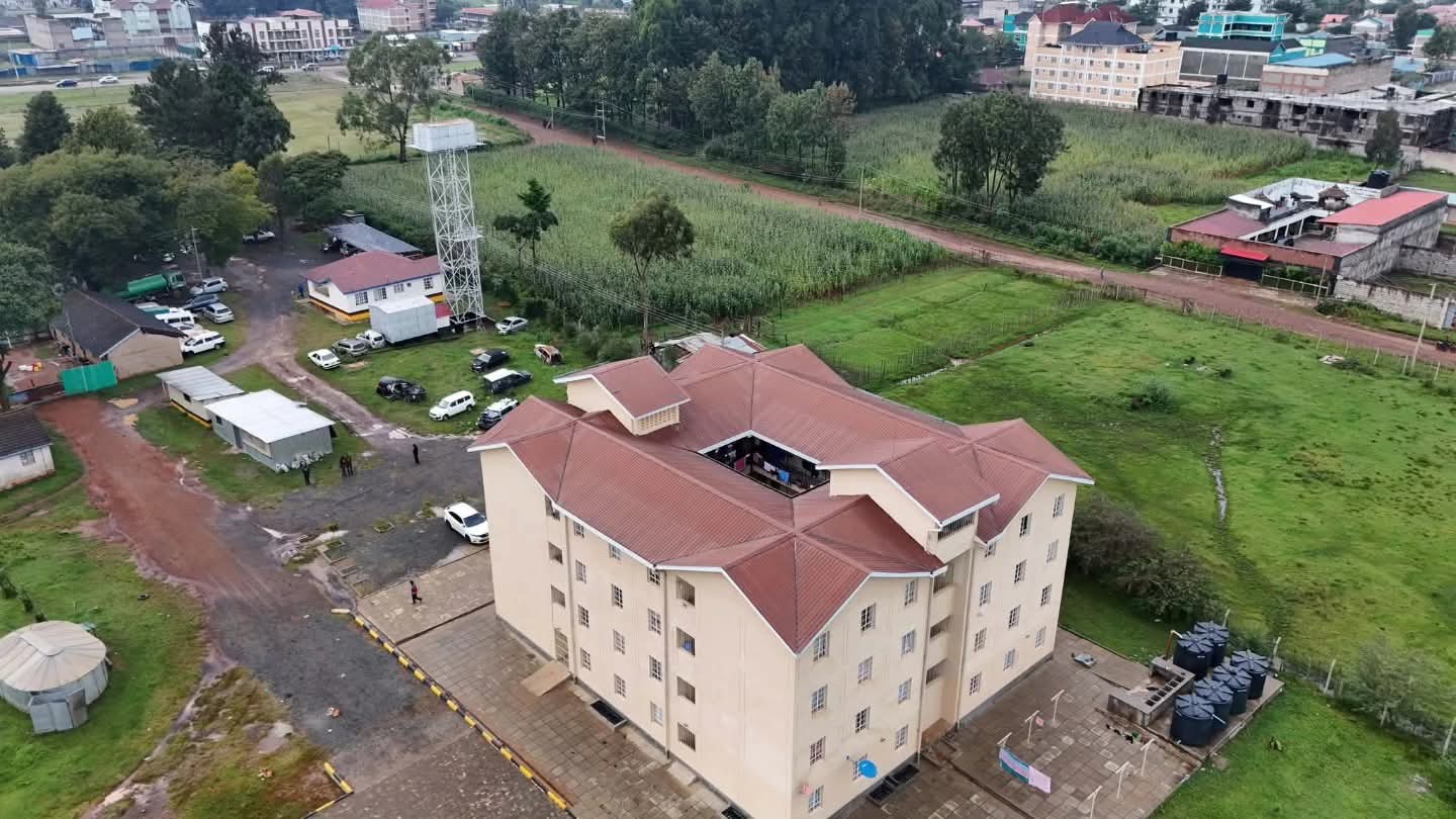 An aerial view of the Langas Police Staff Quarters in Eldoret 