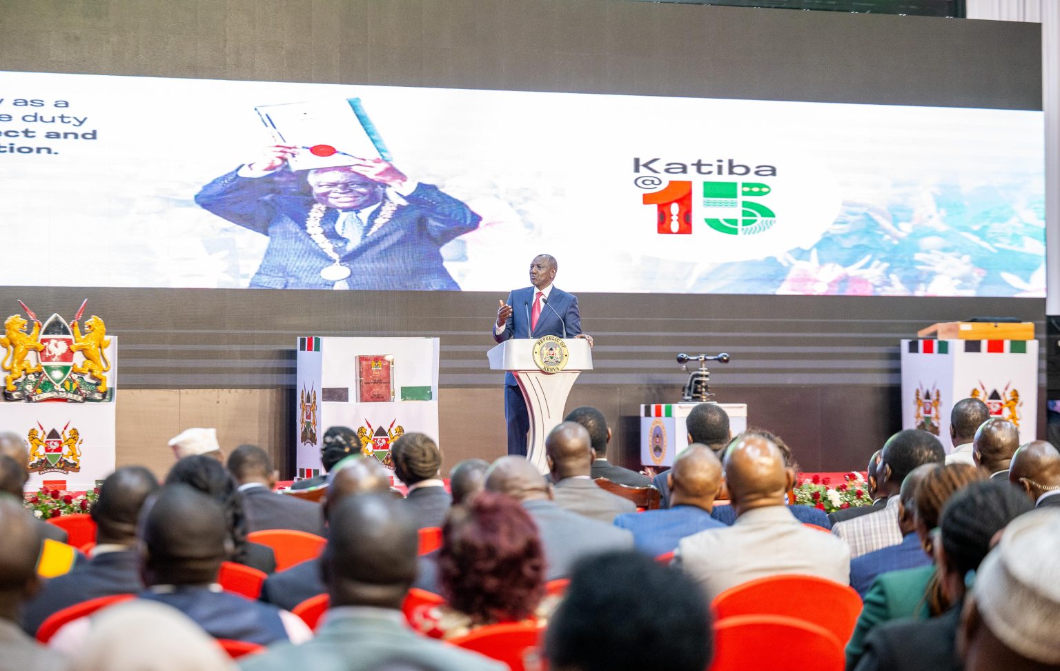 President Ruto speaks during the marking of Katiba Day