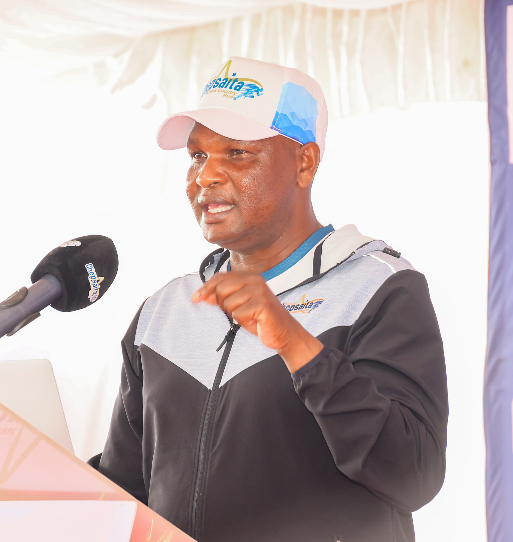 The Great Chepsaita Cross Country Run patron Farouk Kibet.