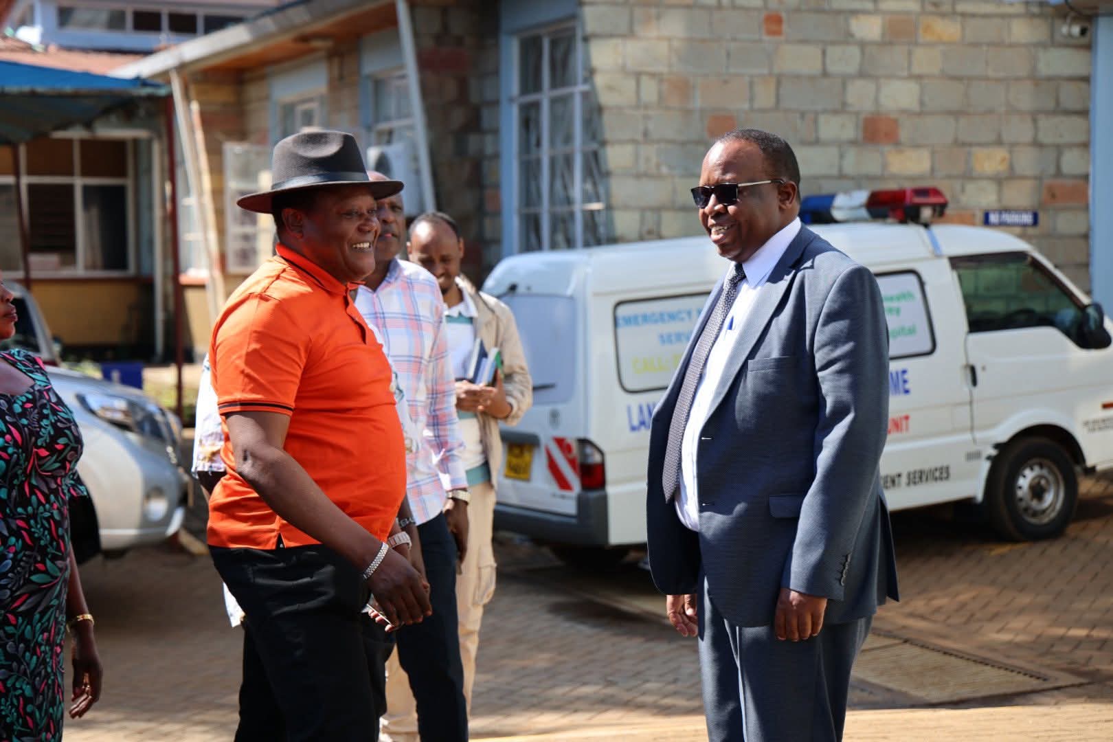 MP Raphael Wanjala at MTRH with CEO