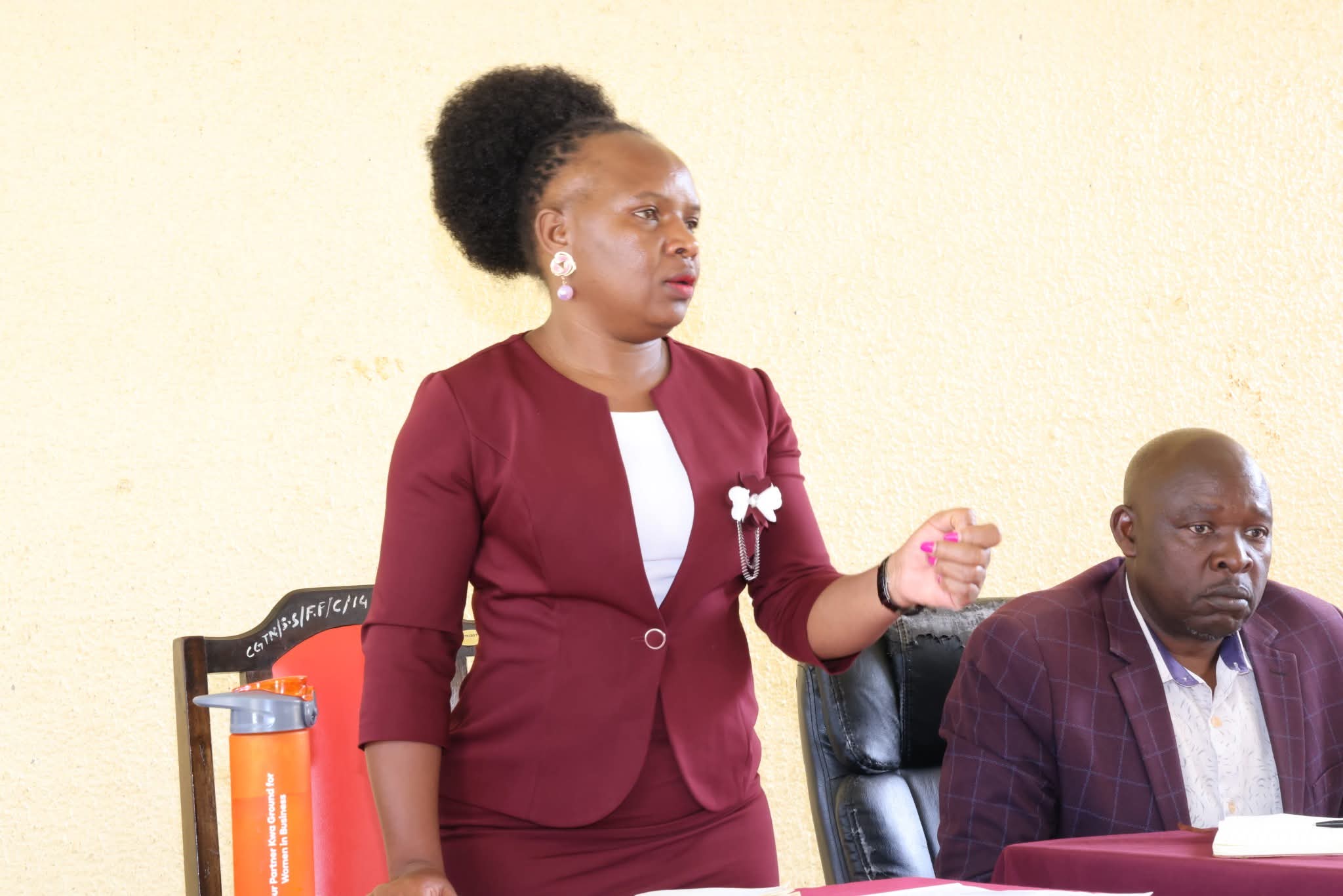 Trans Nzoia Education CECM Janerose Nasimiyu Mutama 