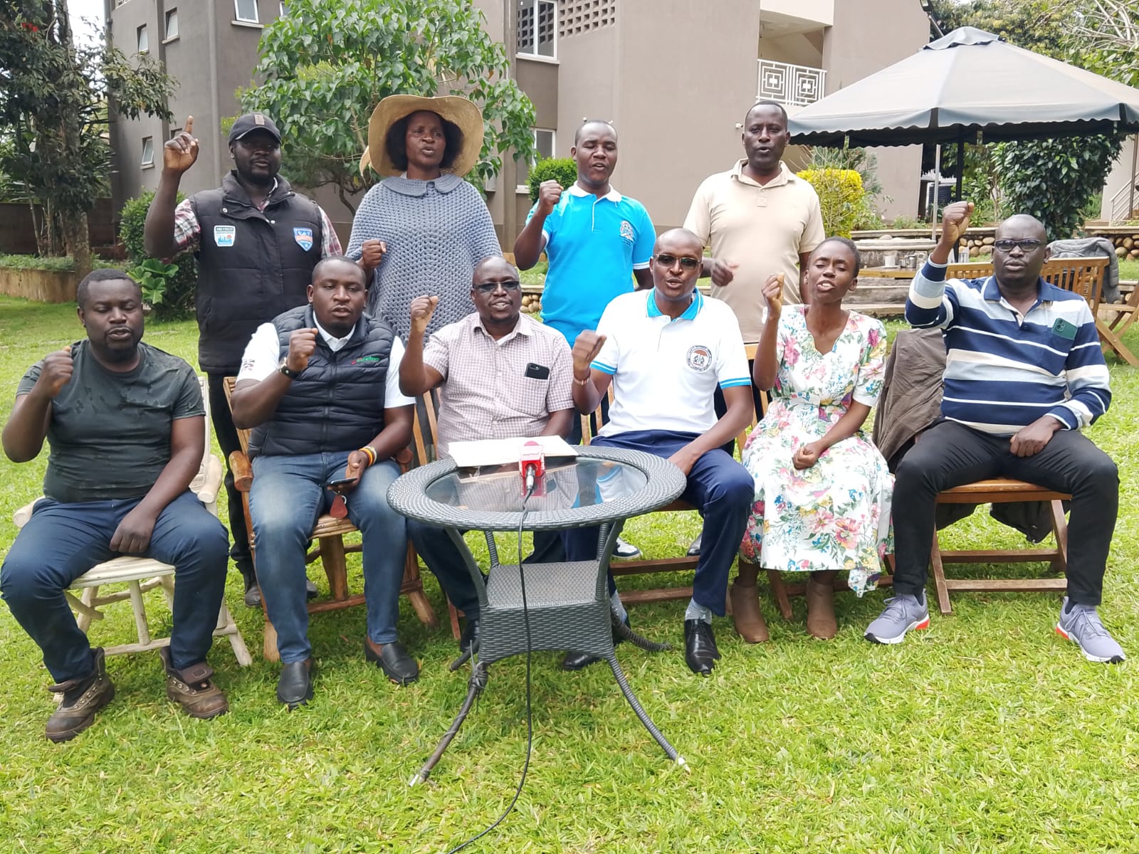 Officials of Trans Nzoia Caucus of Healthcare Workers Unions and Associations