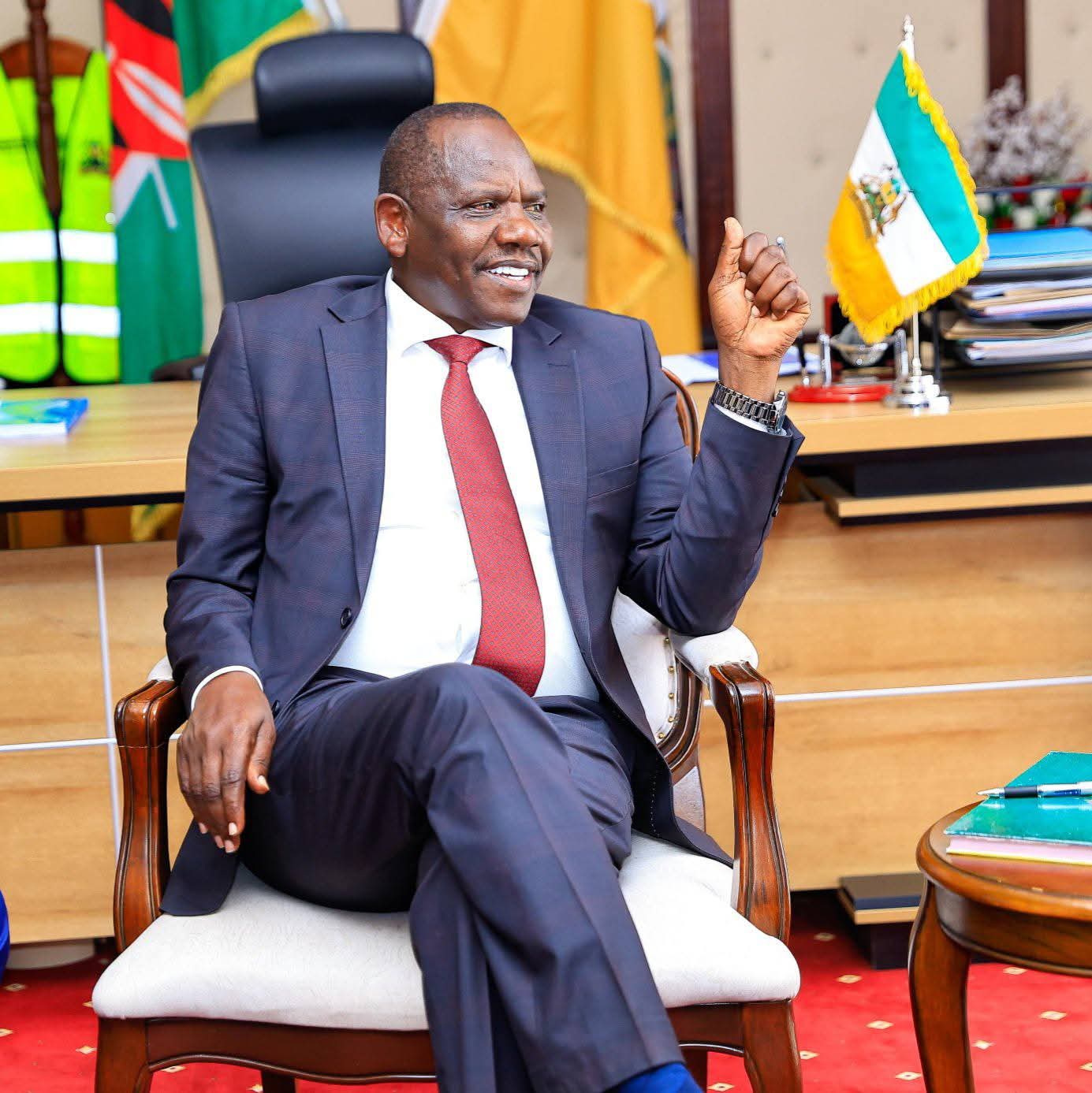 Uasin Gishu governor Jonathan Bii Chelilim 