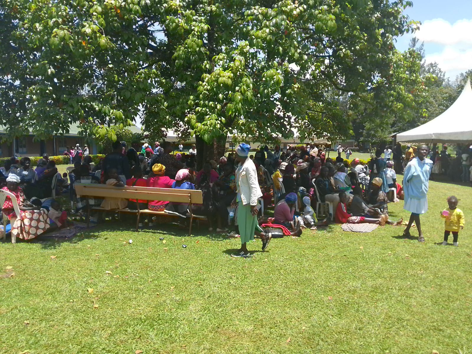 Sitatunga locals who turned up for the free medical camp