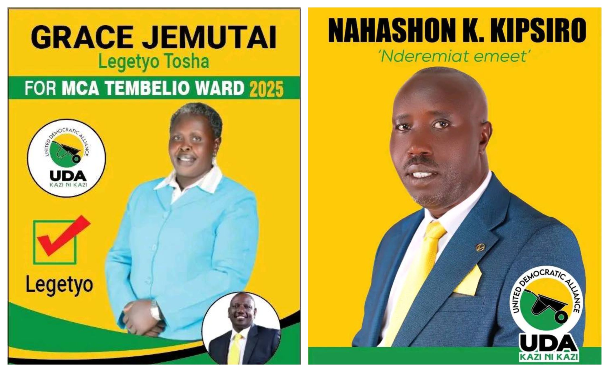 Tembelio MCA seat has attracted 7 candidates seeking the UDA ticket