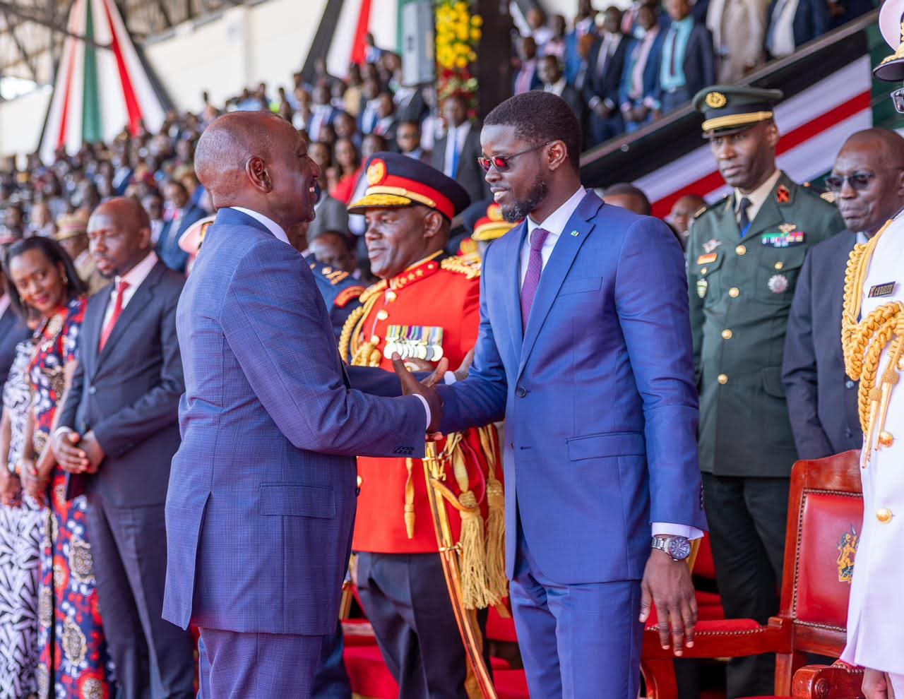 president William Ruto with Bassirou Diomaye Faye