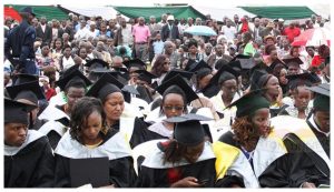 Graduands at a past Egerton University graduation