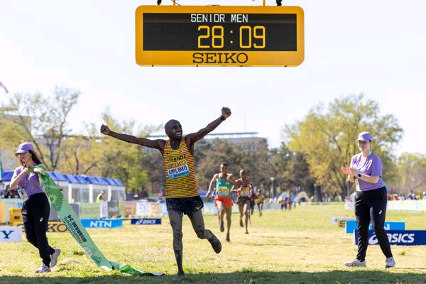 Jacob Kiplimo at the World Athletics Cross Country Championships Belgrade 24