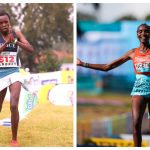 Collage of athleted Agnes Ng’etich (r) and Maurine Chebor (left).