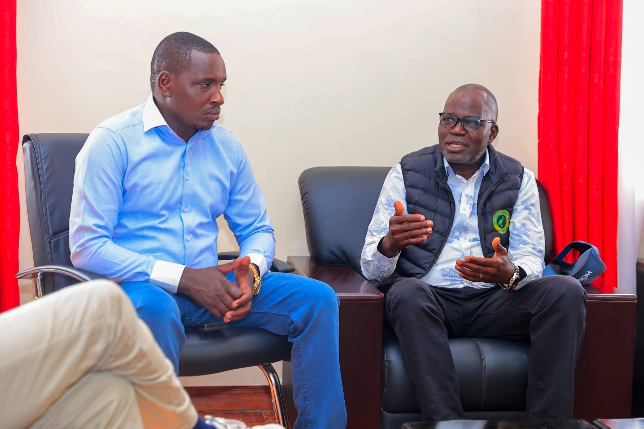 Governor Jonathan Bii with His deputy Evans Kapkea 