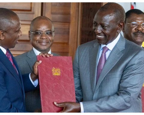 President Ruto with Ichung'wa Kingi Wetang'ula