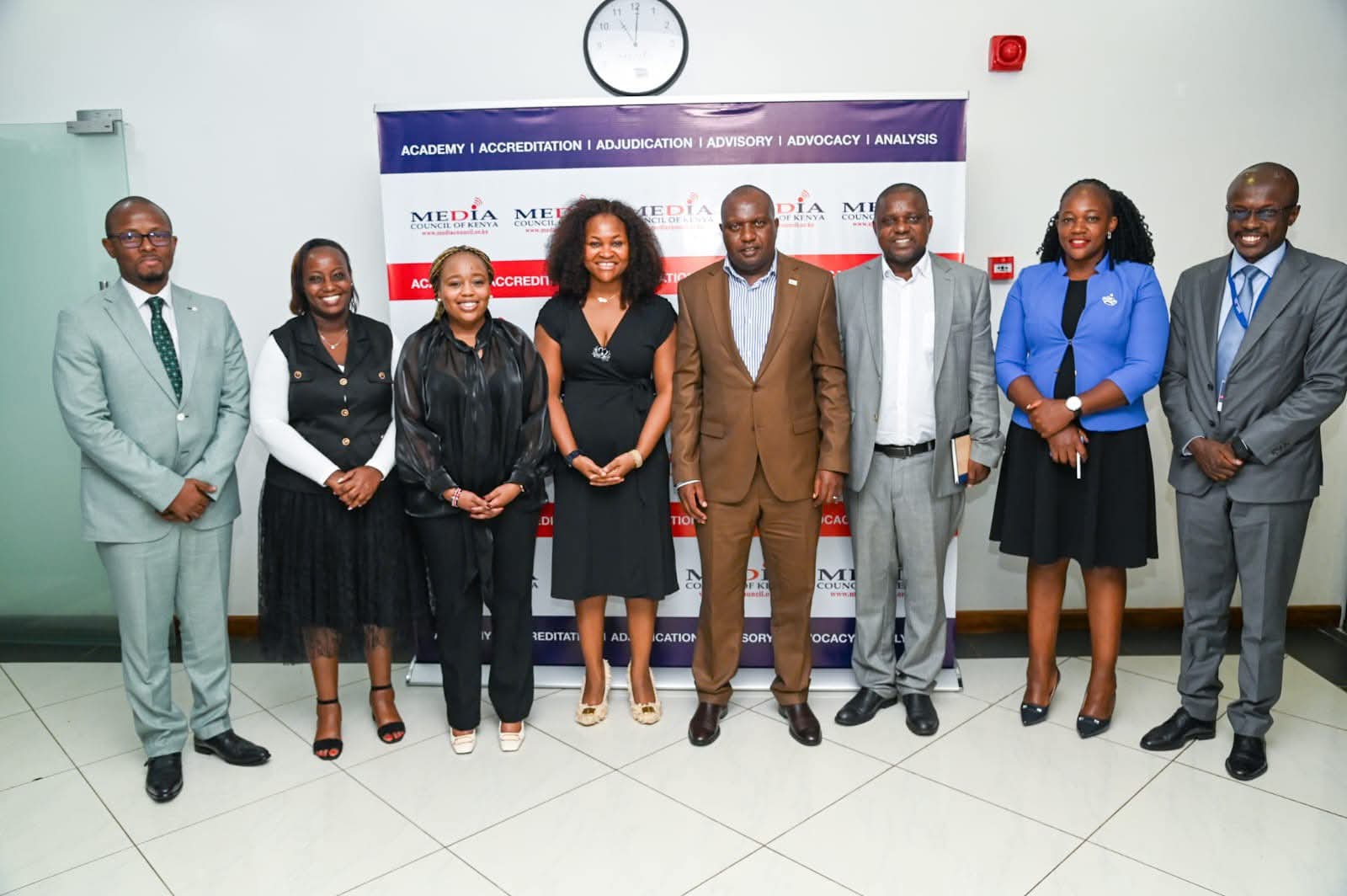 MCK CEO David Omwoyo with TikTok officials 