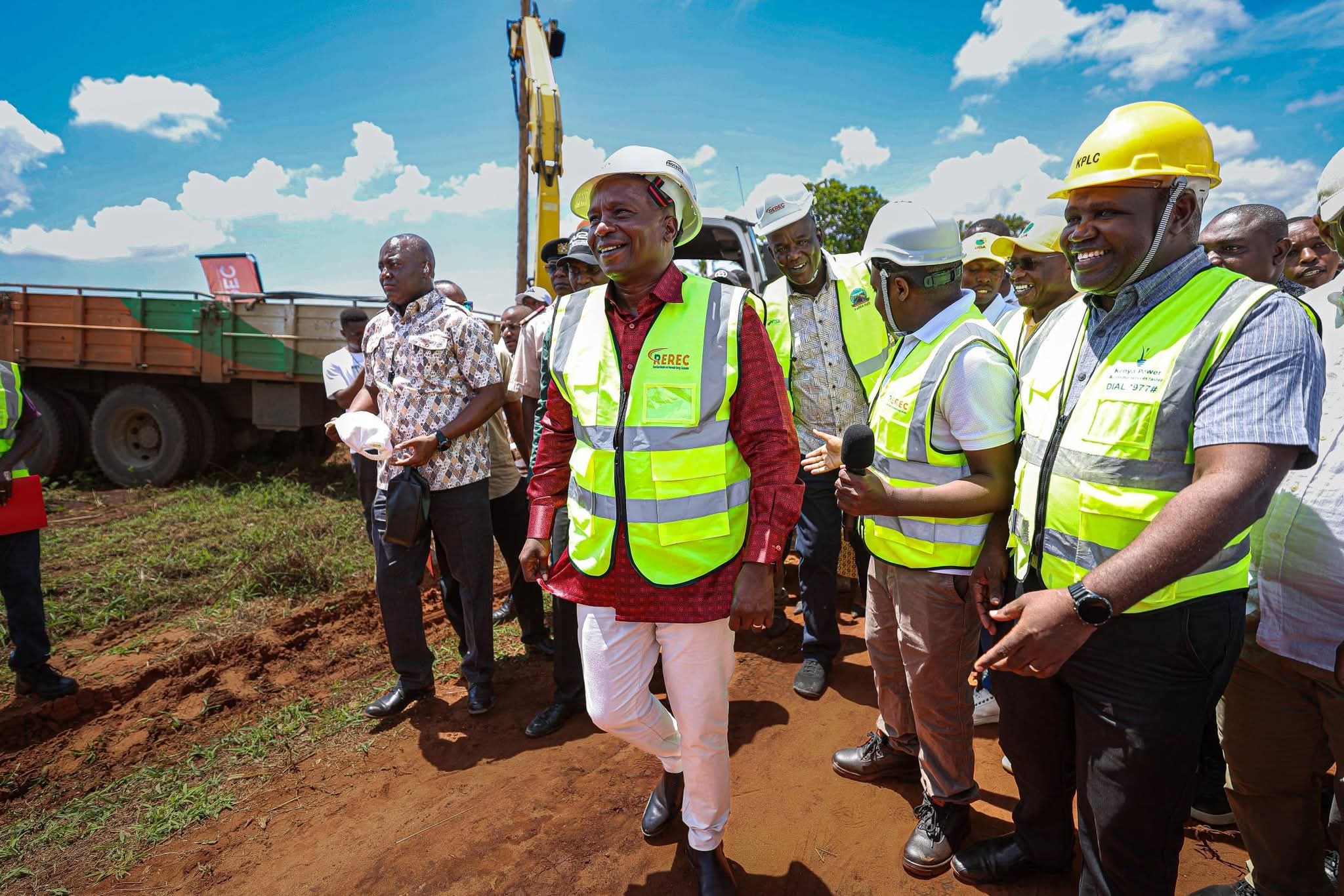 Kindiki inspecting projects in Ganze, Kilifi 