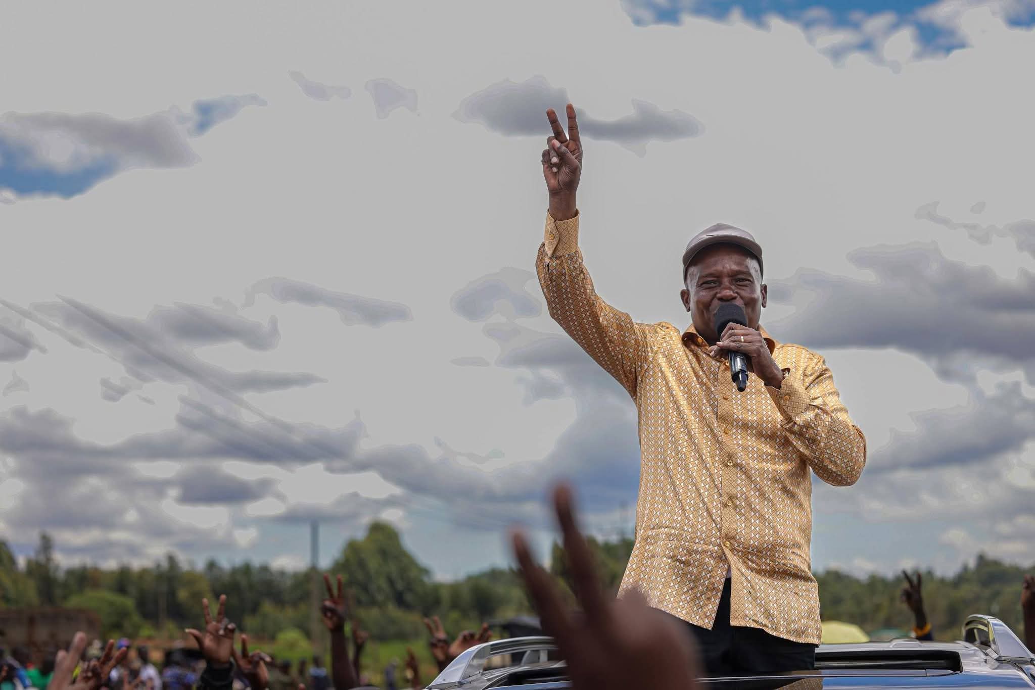 DP Kithure Kindiki during a visit to Trans Nzoia County 