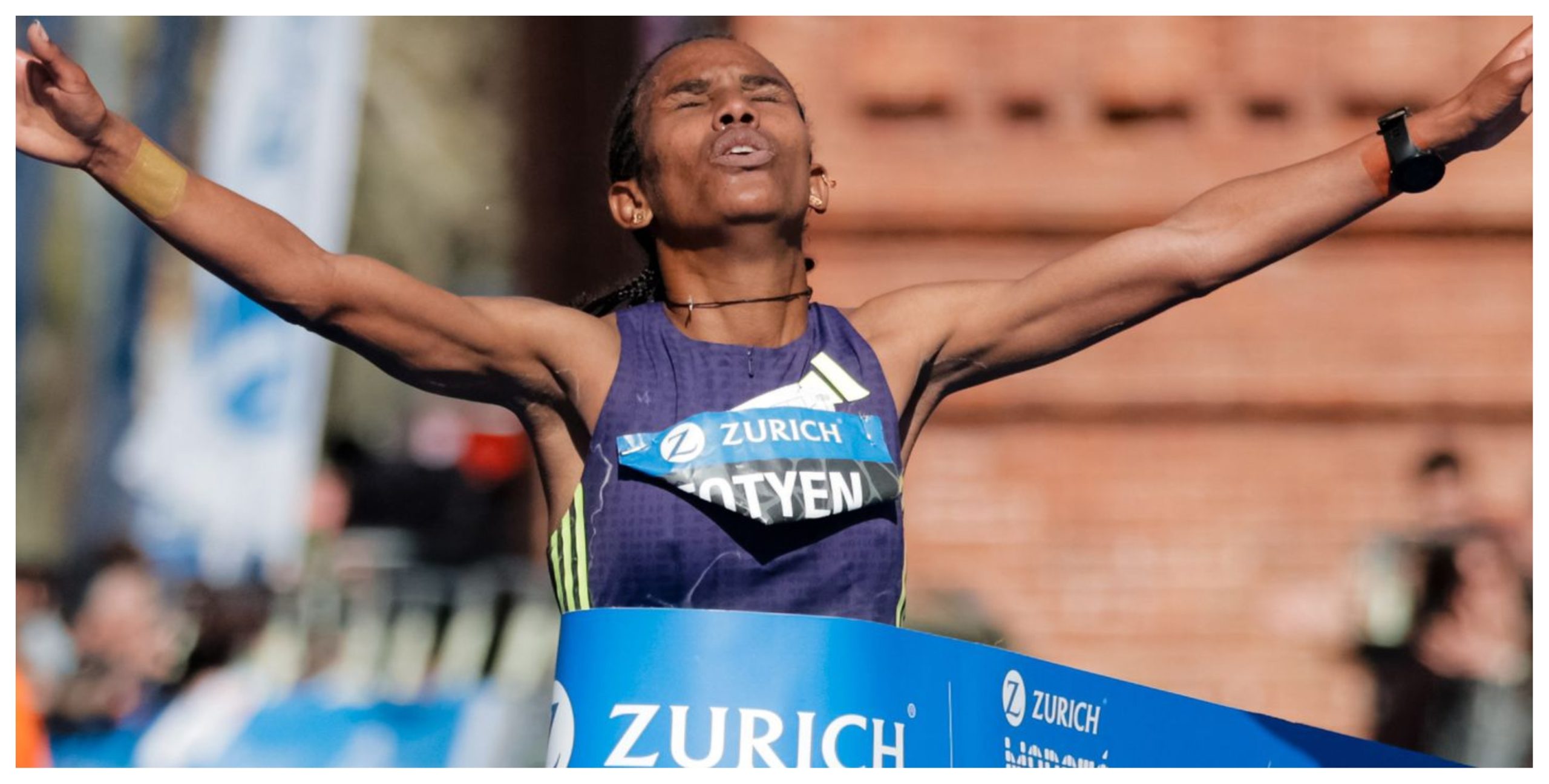 Fotyen Tesfay wins the Barcelona Marathon