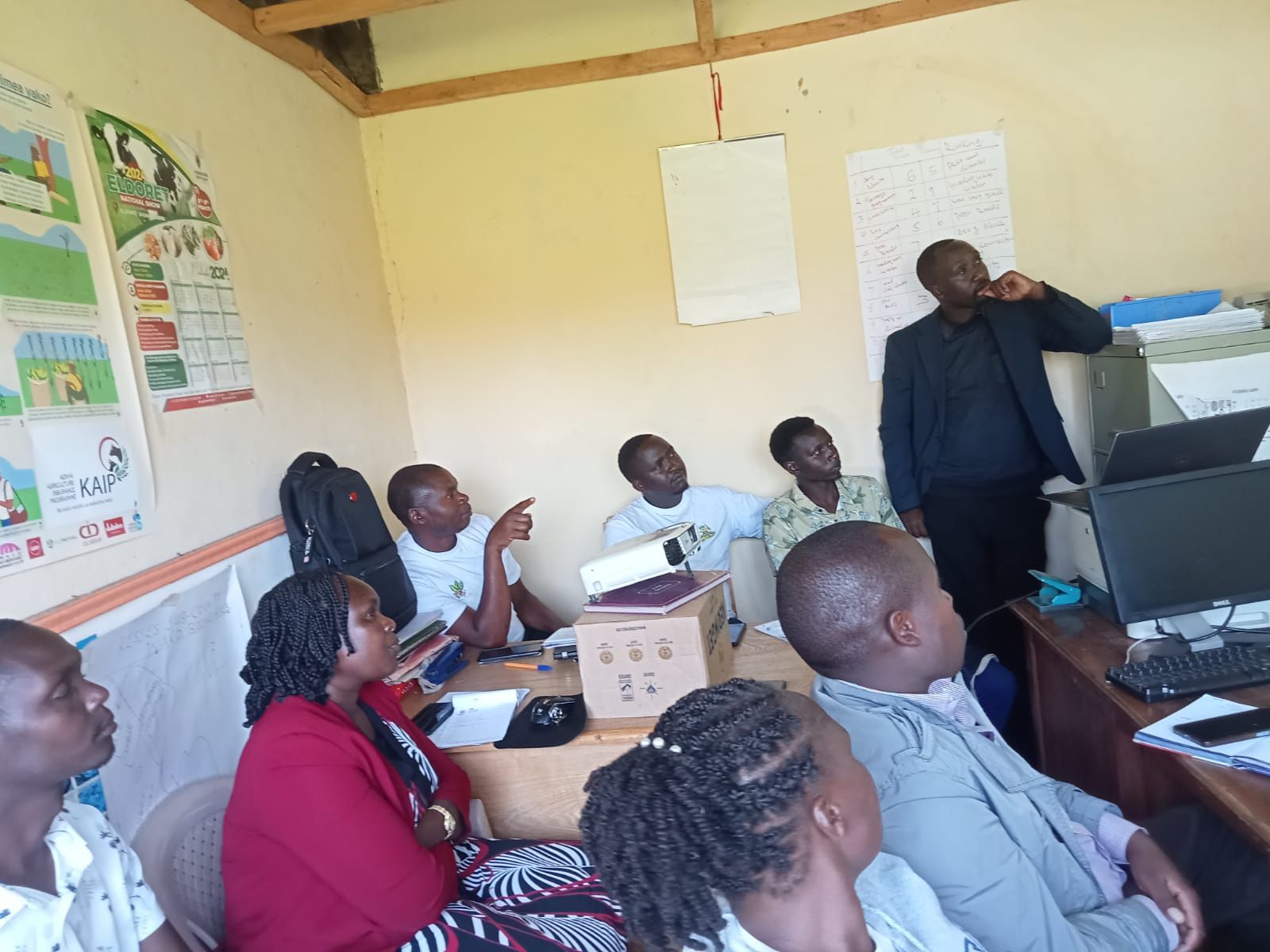 Uasin Gishu Ward Administration Officers during a training in Eldoret 