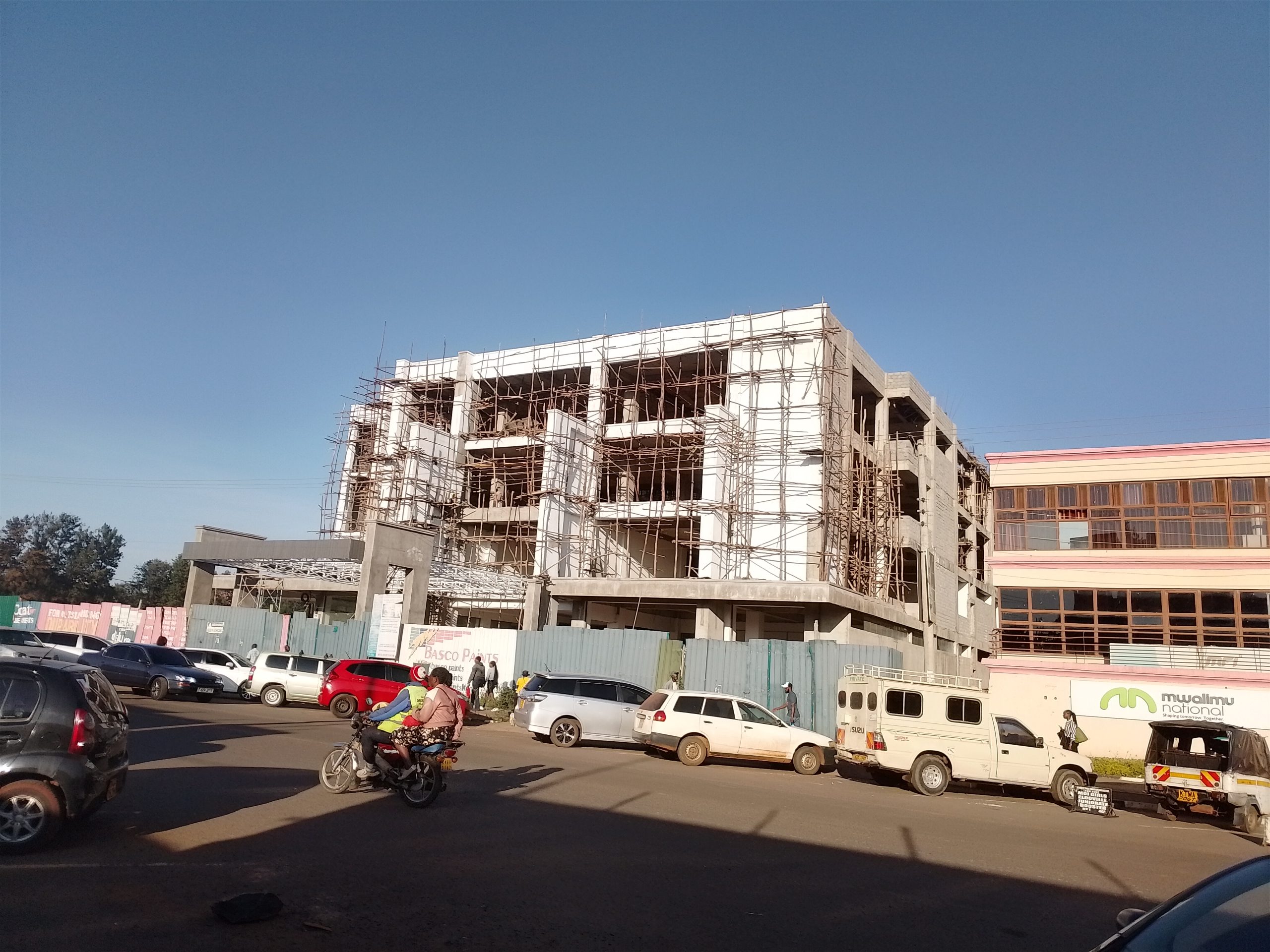 ACK Plaza building now being painted 