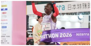 Sheila Chepkirui wins the Nagoya Marathon.