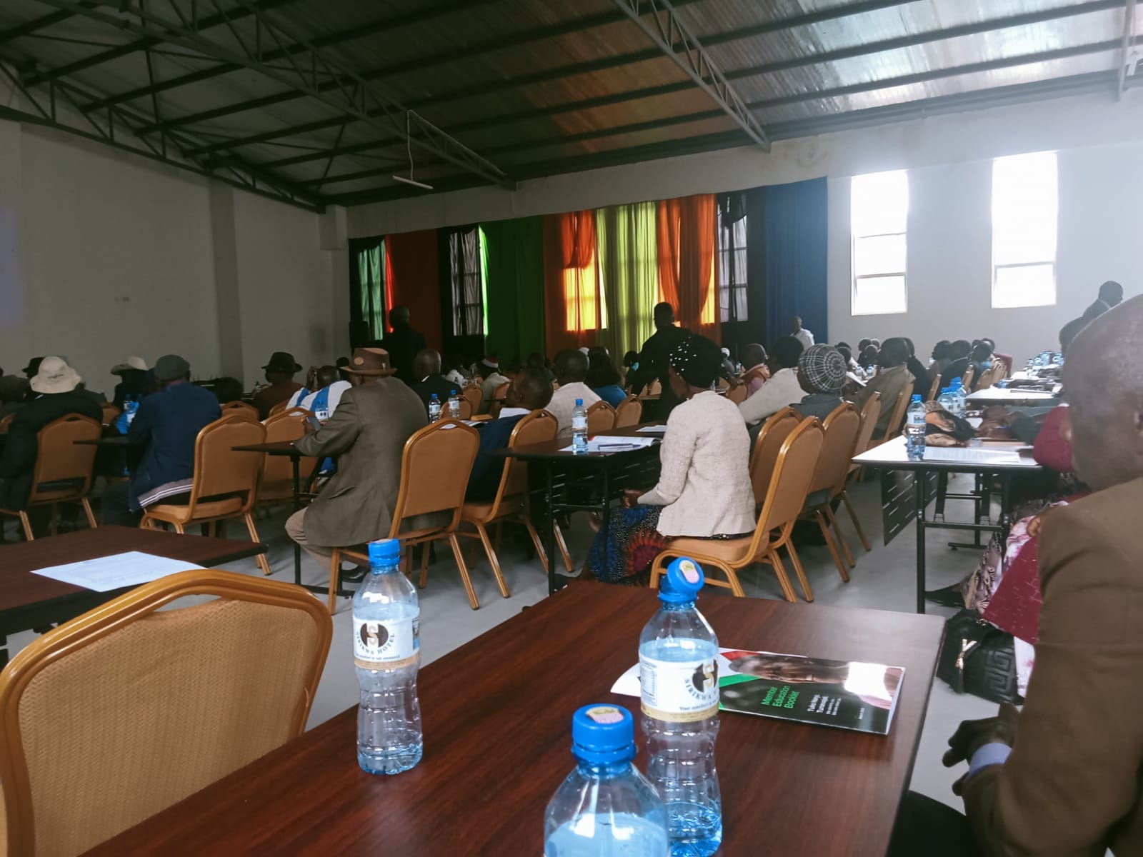 TelPosta Pension Scheme members in a meeting in Eldoret.