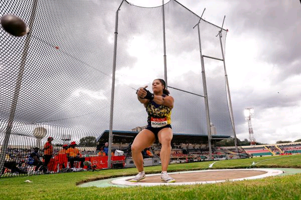 Olympic champion Camryn Rogers in Nairobi