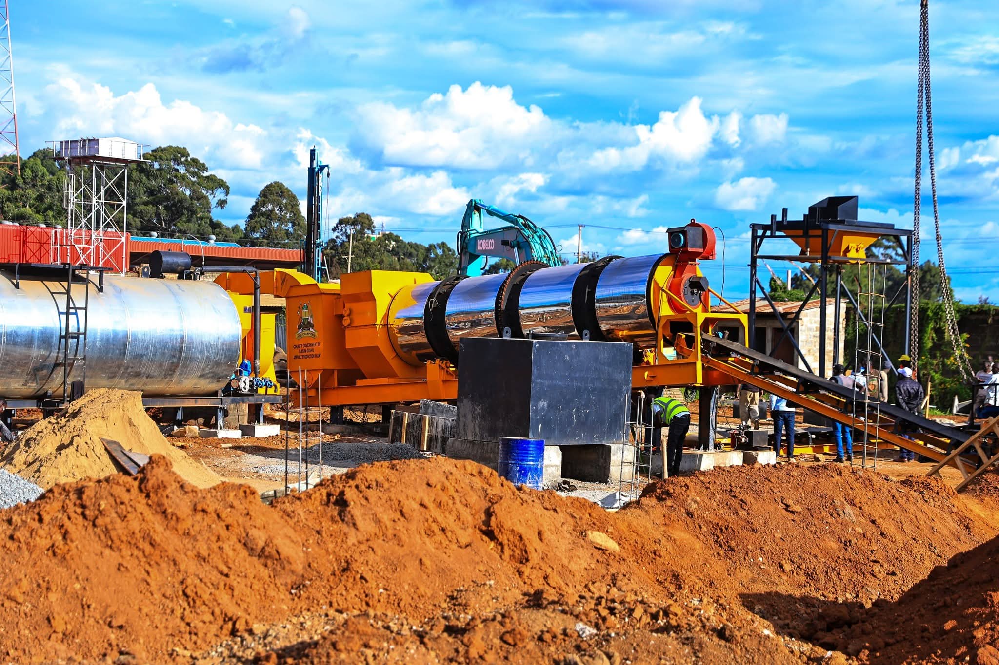 Asphalt production plant in Uasin Gishu