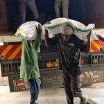 NCPB depot Fertiliser offloading