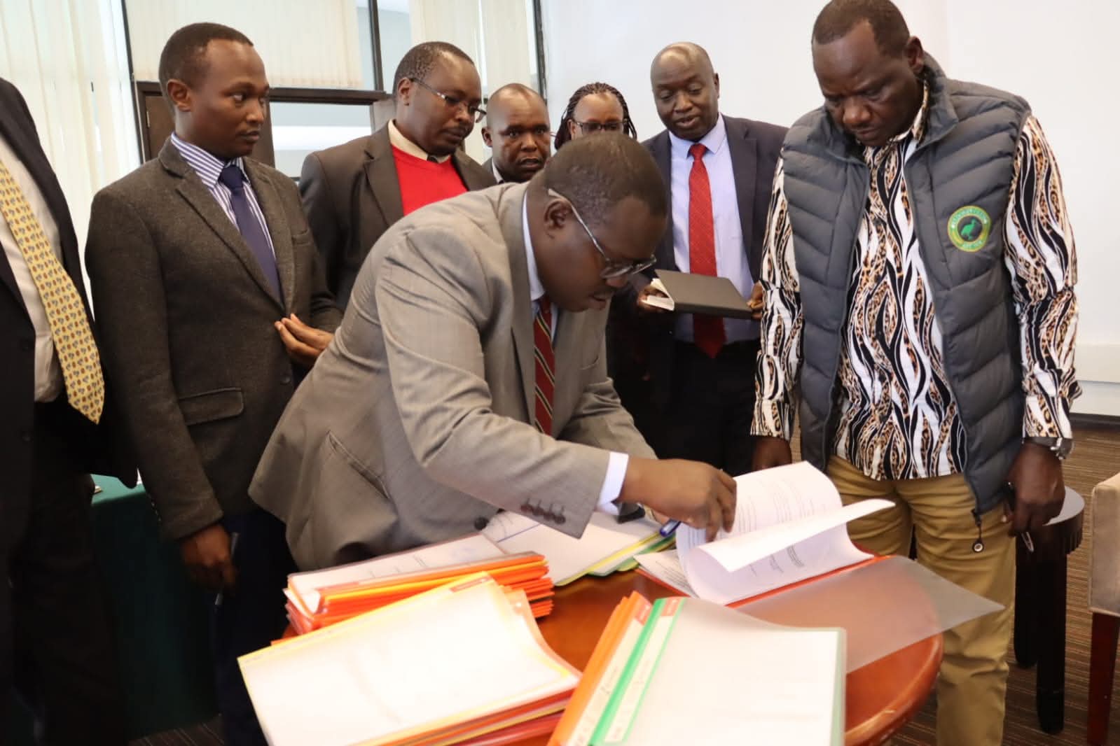 Governor Jonathan Bii MoiSoy milling plant 