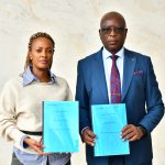 BrighterMonday’s Kenya Programs Lead Manager, Peninah Kimani and PROSAK’s Chairperson Dr. Enock Alumasi Makanga during the signing of Memorandum of Understanding (MoU) between BrighterMonday Kenya and Protective and Safety Association of Kenya
