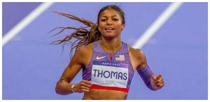 US athlete Gabby Thomas