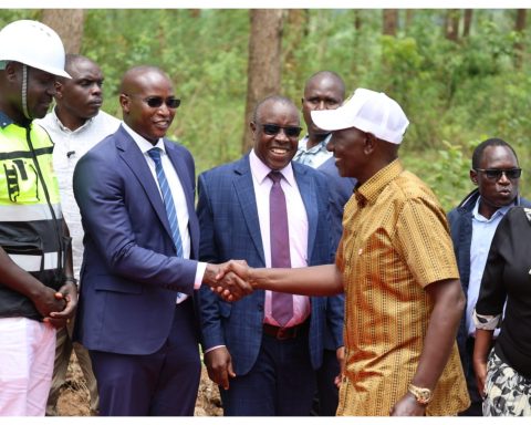 President Ruto with KMTC CEO