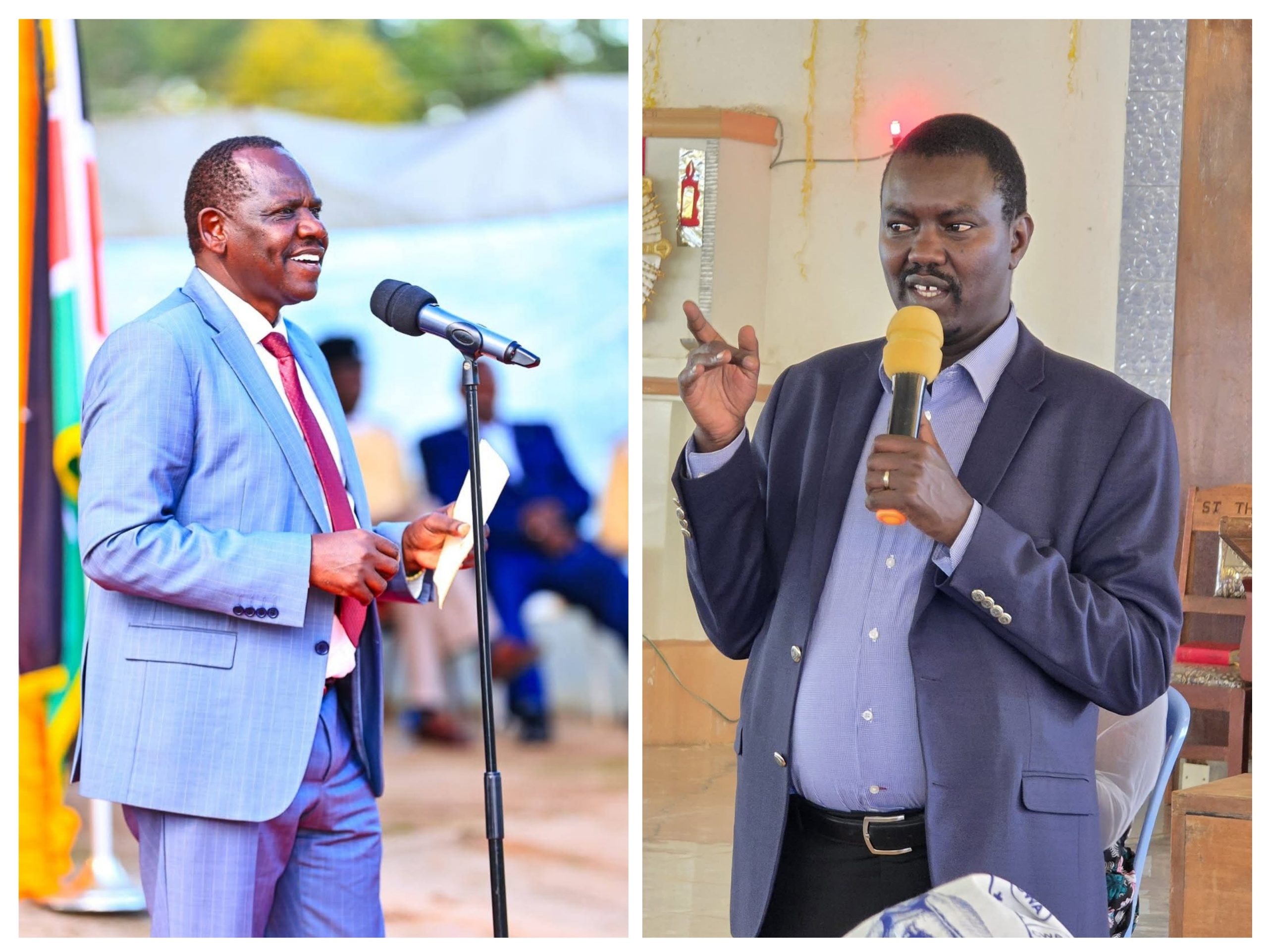 Collage of Uasin Gishu Governor Jonathan Bii Chelilim and Senator Jackson Mandago