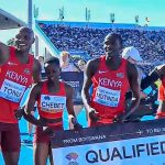 Kenya's 4×400m mixed relay team after securing a spot at the 2027 World Championships. Photo: NOCK-