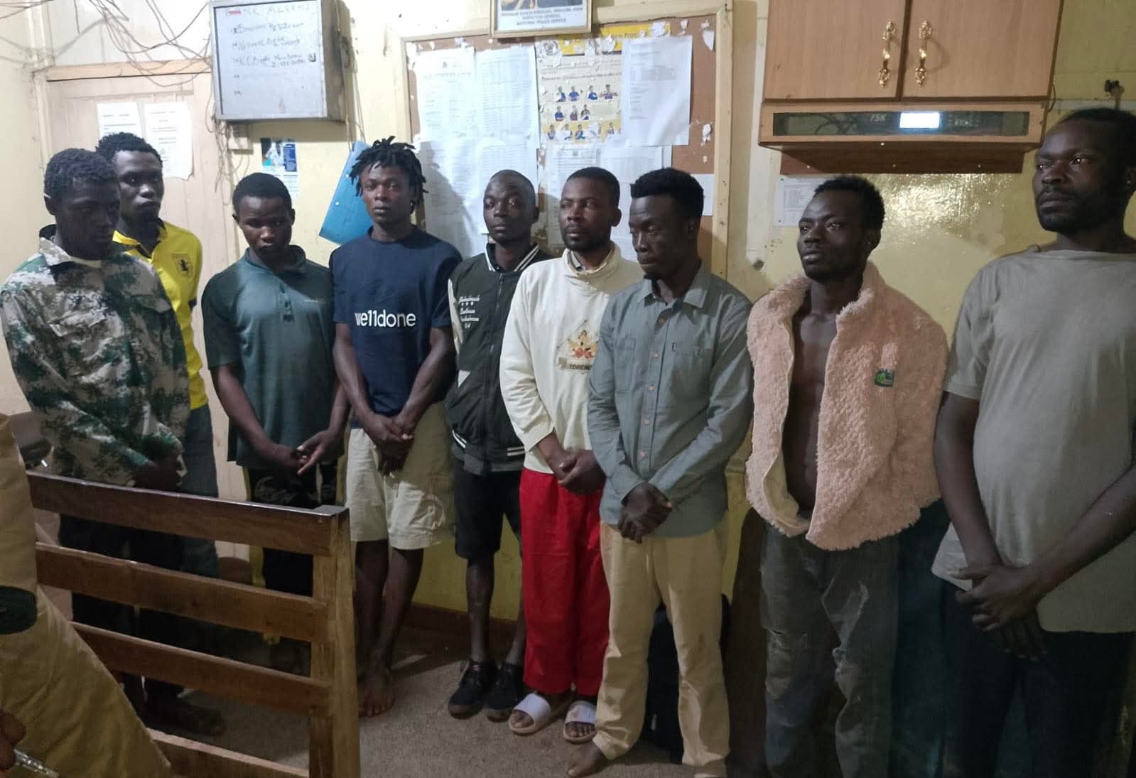 Suspected Kitale criminal gang members 