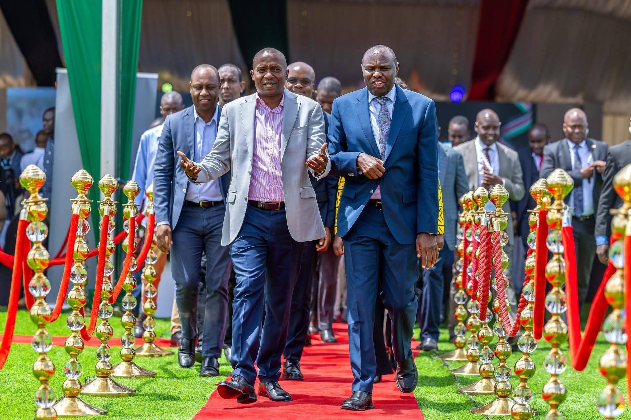 Kindiki with Felix Koskei arrive for 3rd Annual Regulatory Authorities and Agencies Conference