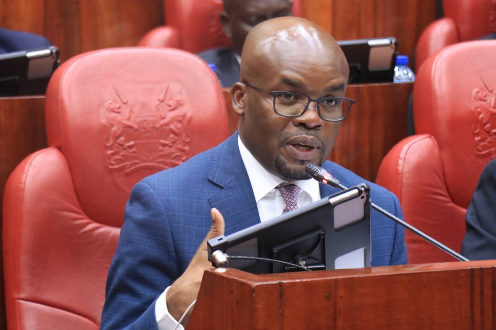 Interior PS Raymond Omollo when he appeared before a parliamentary committee on security