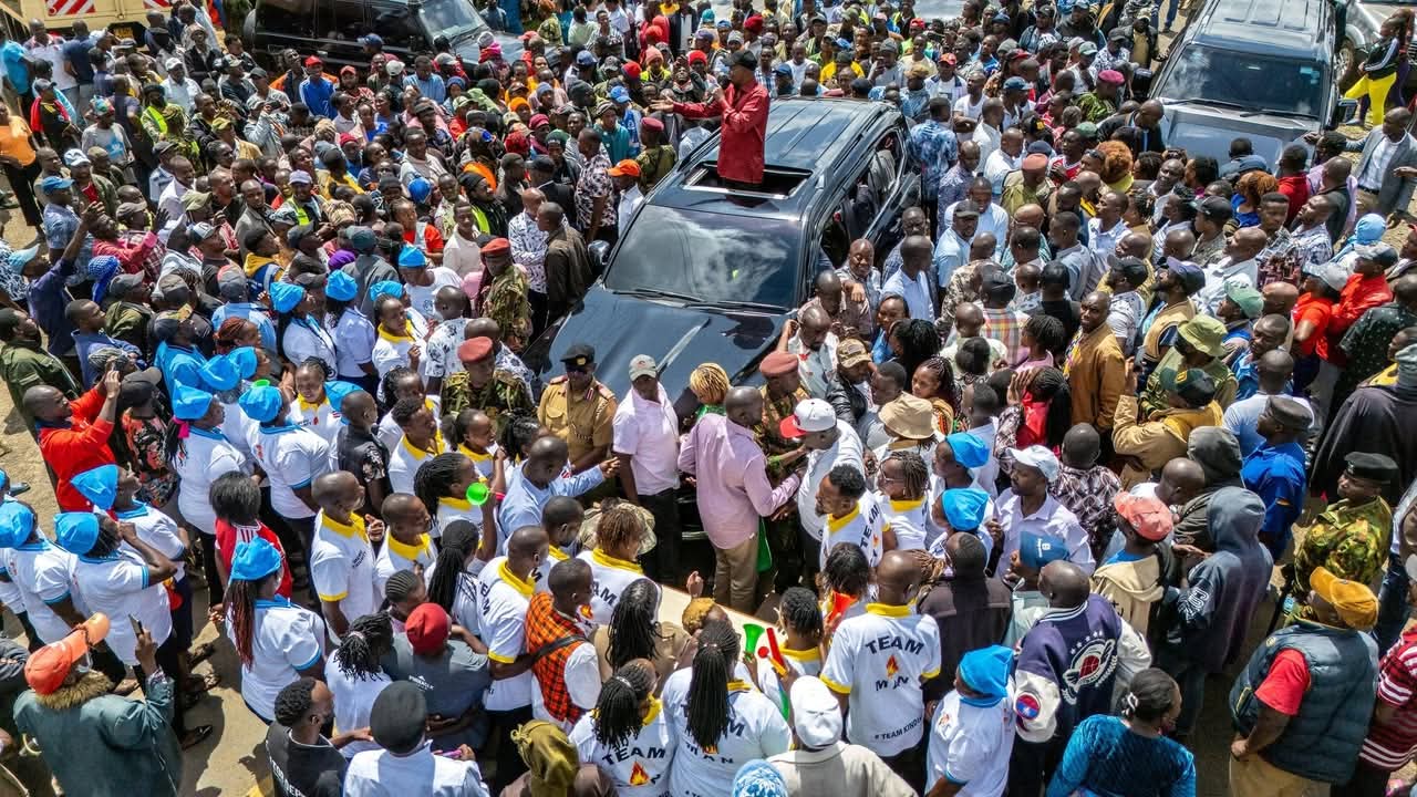 DP Kithure Kindiki at a rally in Meru