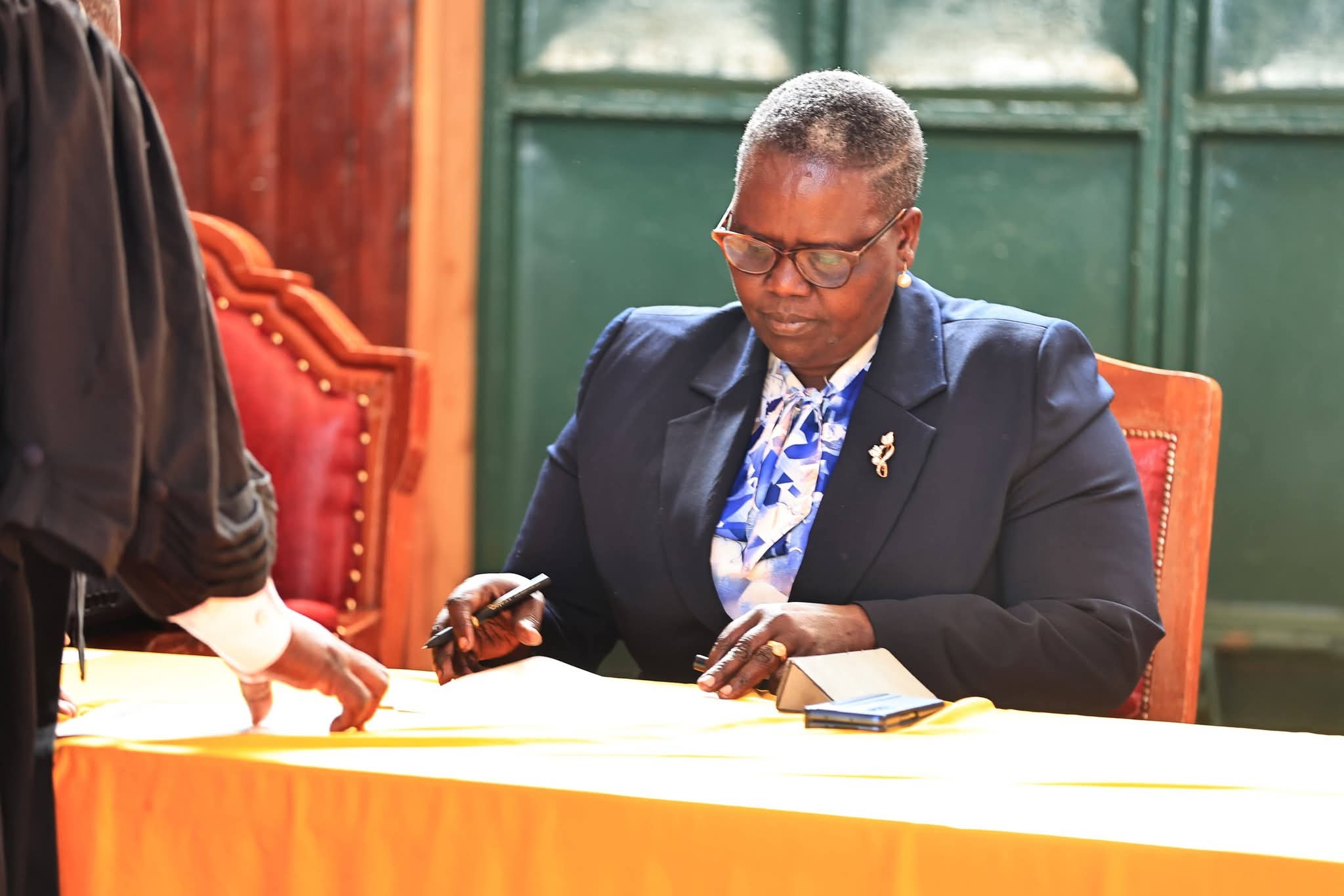 Loice Cheruiyot, who takes up the Department of Public Service Management, Administration and Devolved Units,