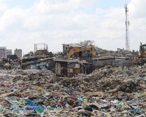 Piles of waste at Dandora Dumpsite, Kenya. Image Credit: GAIA Africa